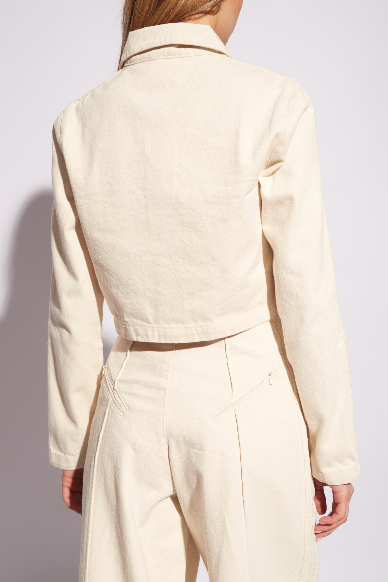 Летние легкие кеды adidas - Cream Denim jacket with logo